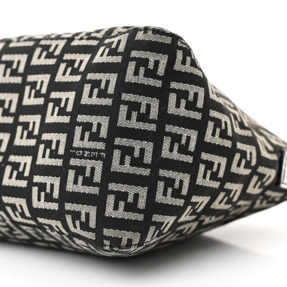 Fendi Zucchino Vitello Pochette Black White 11 of 12