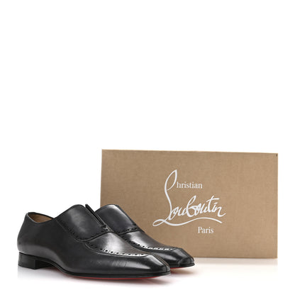 Christian Louboutin Calfskin Mens Lafitte On Flat Loafers 42 Black 8 of 10