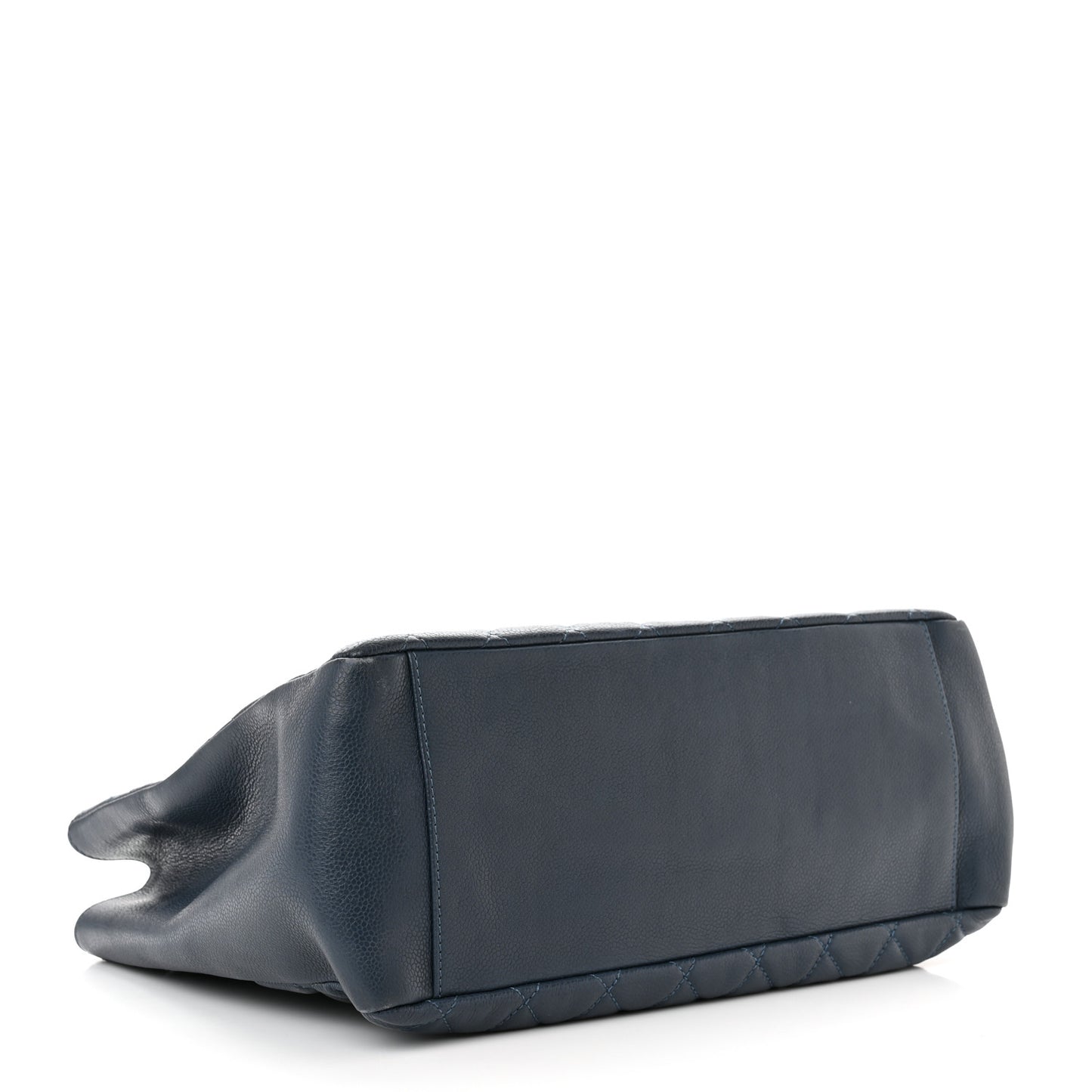 Caviar Quilted Grand Shopping Tote GST Dark Blue