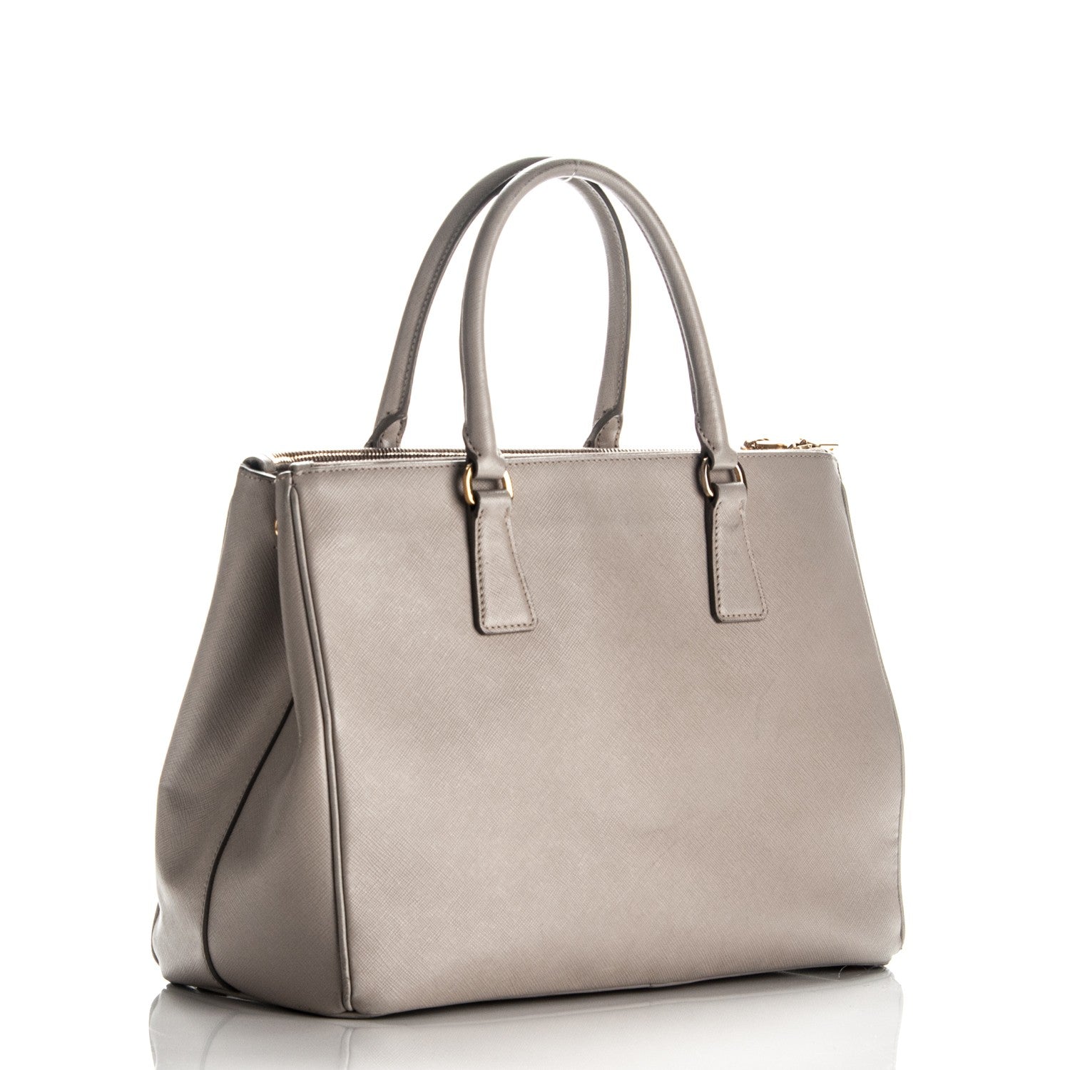 Prada Saffiano Medium Galleria Double Zip Tote Pomice 4 of 12