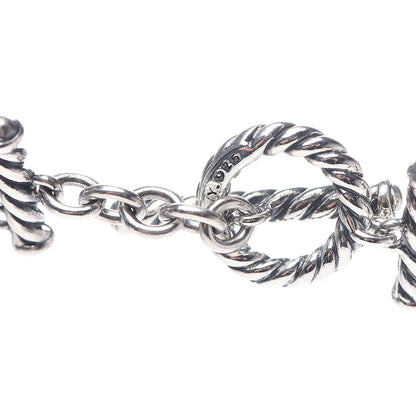 David Yurman Sterling Silver Amethyst Garnet Multi Strand Starburst Chain Bead Necklace 4 of 5