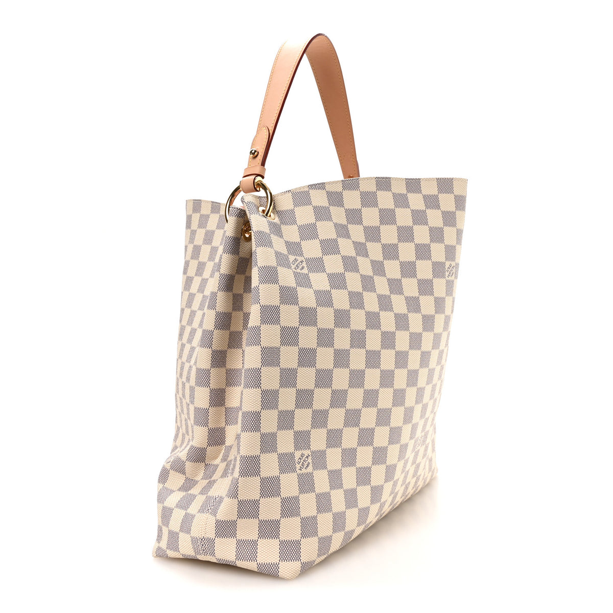 Louis Vuitton Damier Azur Graceful MM Rose Ballerine 3 of 10