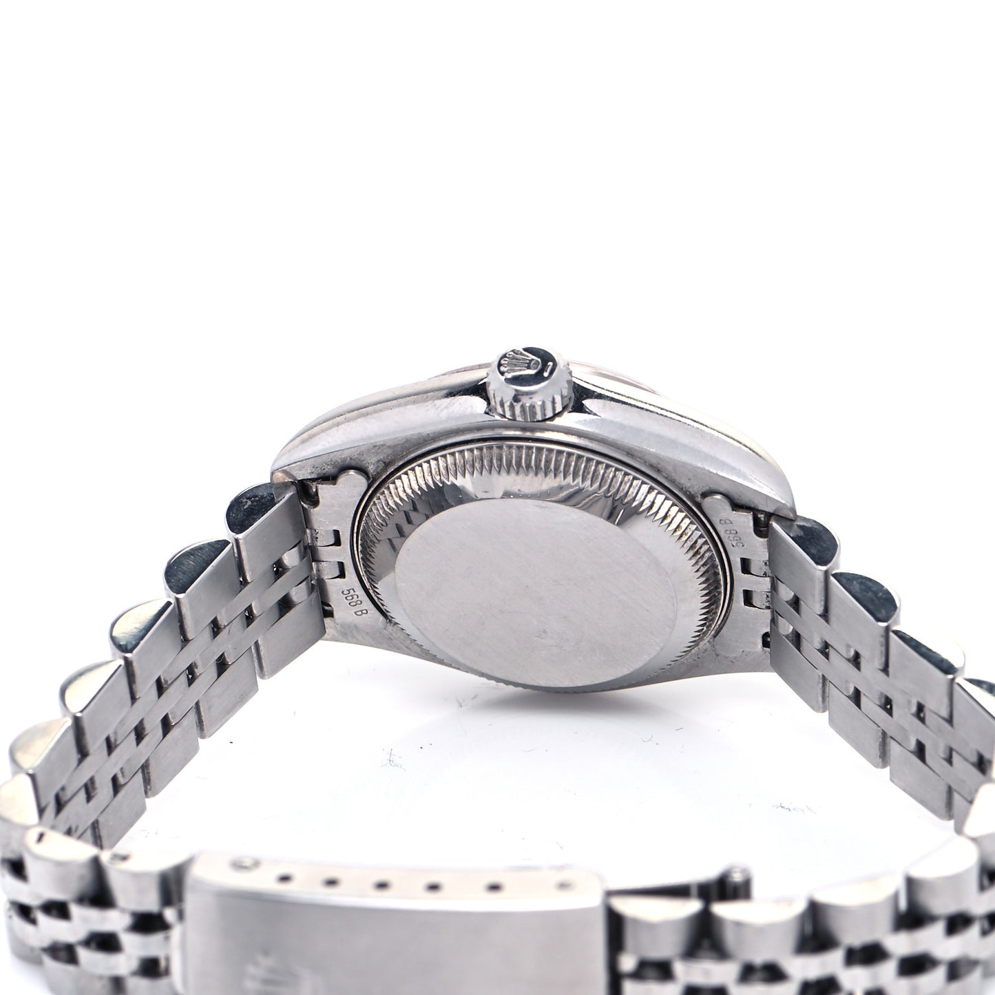 Stainless Steel 18K White Gold Diamond Pink Mother of Pearl 26mm Oyster Perpetual Datejust Watch 79174
