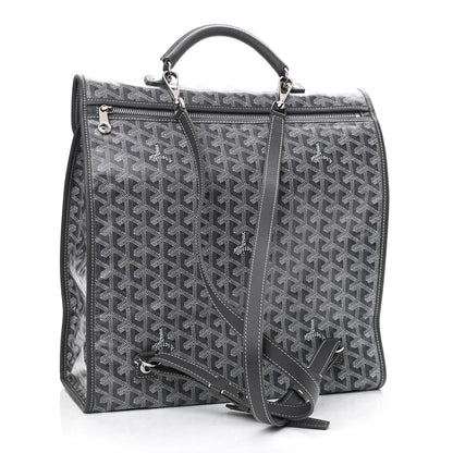 Goyard Goyardine Saint Leger Soft Briefcase Backpack Grey 3 of 9