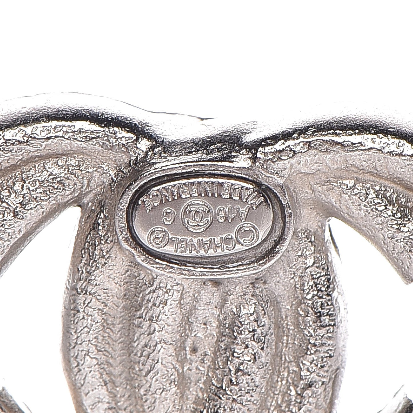 Crystal CC Earrings Silver