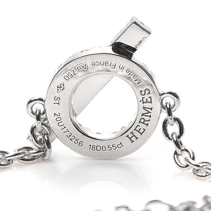 Hermes 18K White Gold Diamond Finesse Bracelet ST 4 of 5