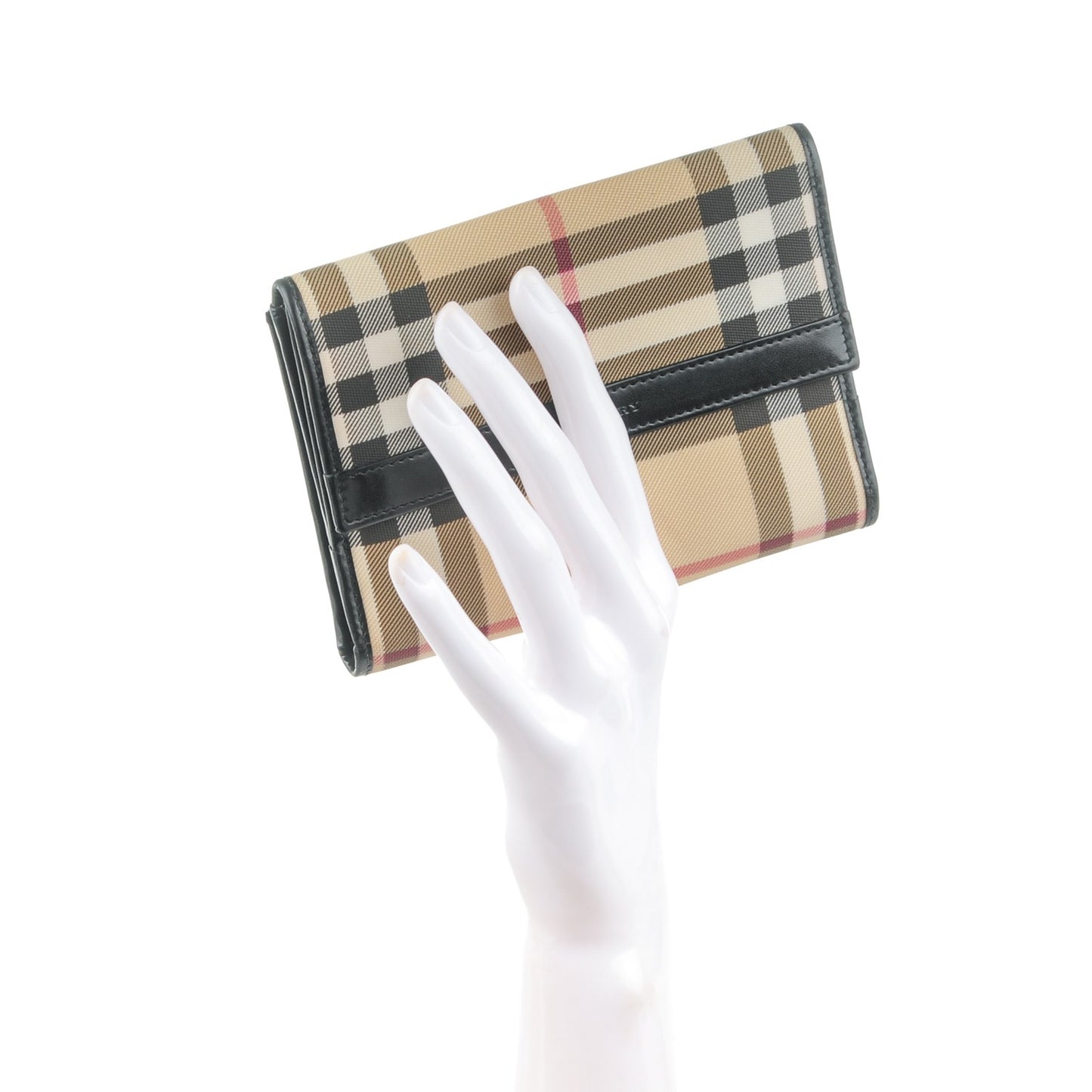 Nova Check Compact Wallet Black