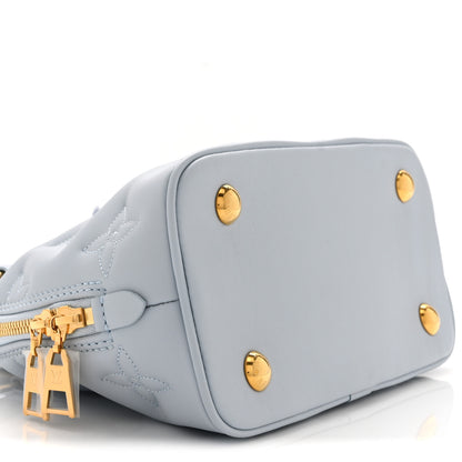 Louis Vuitton Calfskin Bubblegram Alma BB Ice Blue 8 of 9