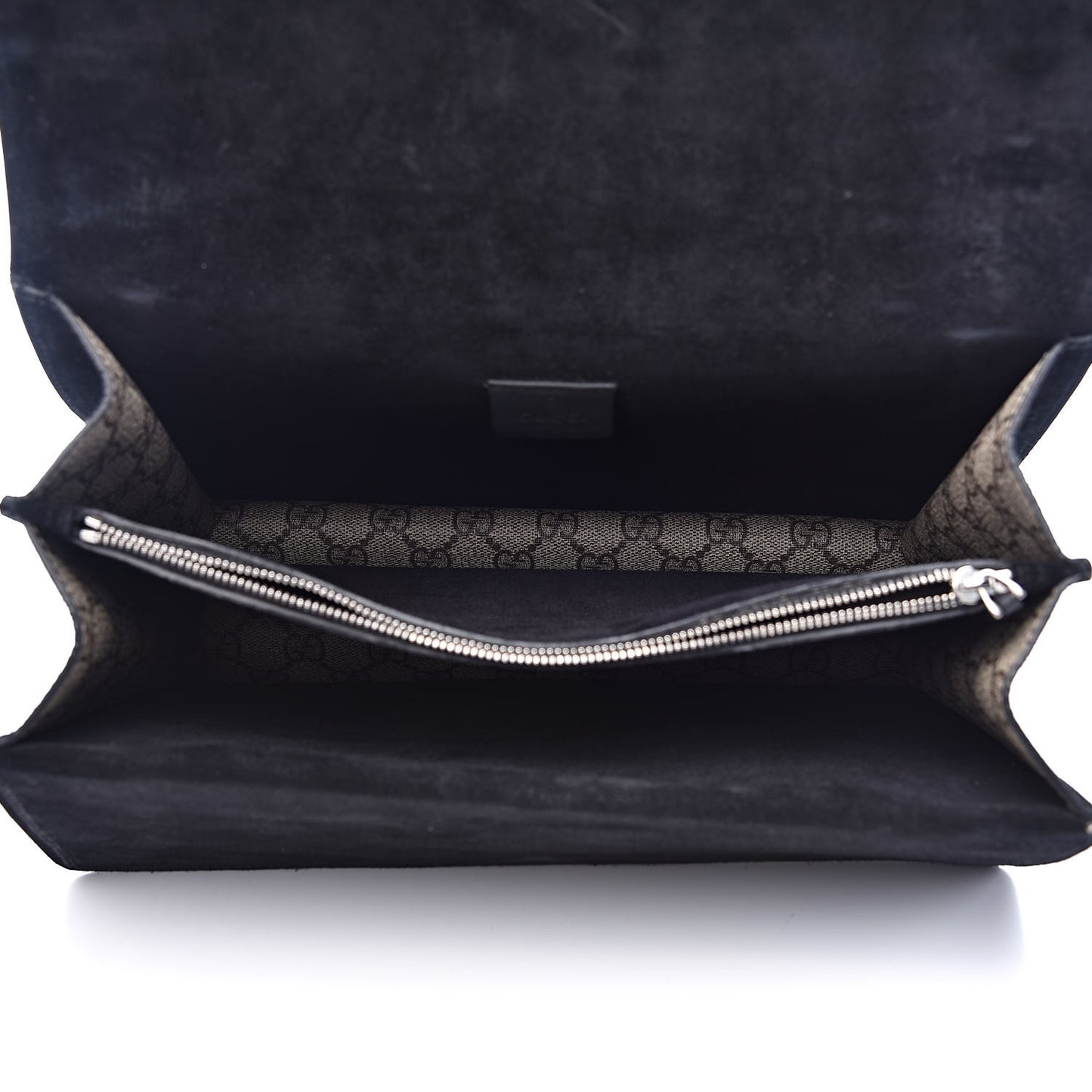 GG Supreme Monogram Medium Dionysus Shoulder Bag Black