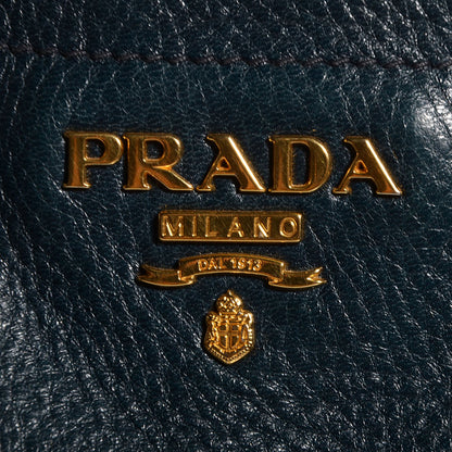 Prada Cervo Antik Zipper Detail Tote Denim Sfumato 10 of 10