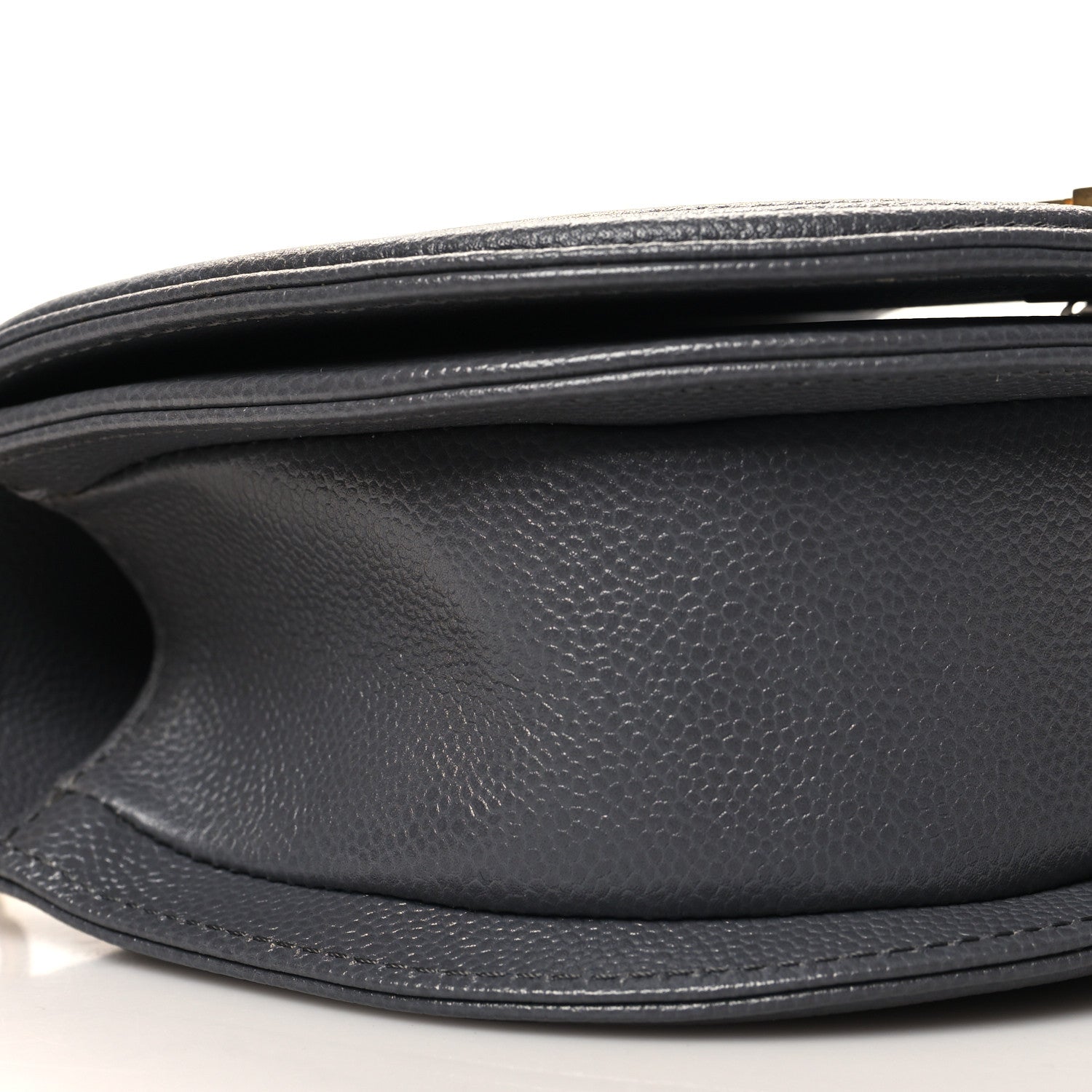Chanel Caviar Quilted Small Boy Messenger Bag Dark Grey 9 of 10
