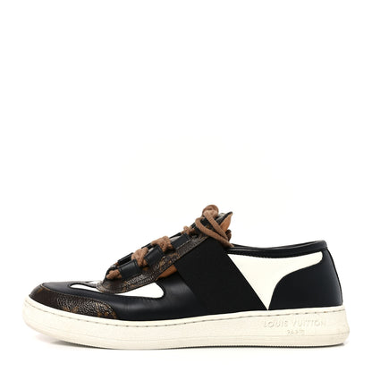 Louis Vuitton Monogram Calfskin Lous Sneakers 39 Black 1 of 8