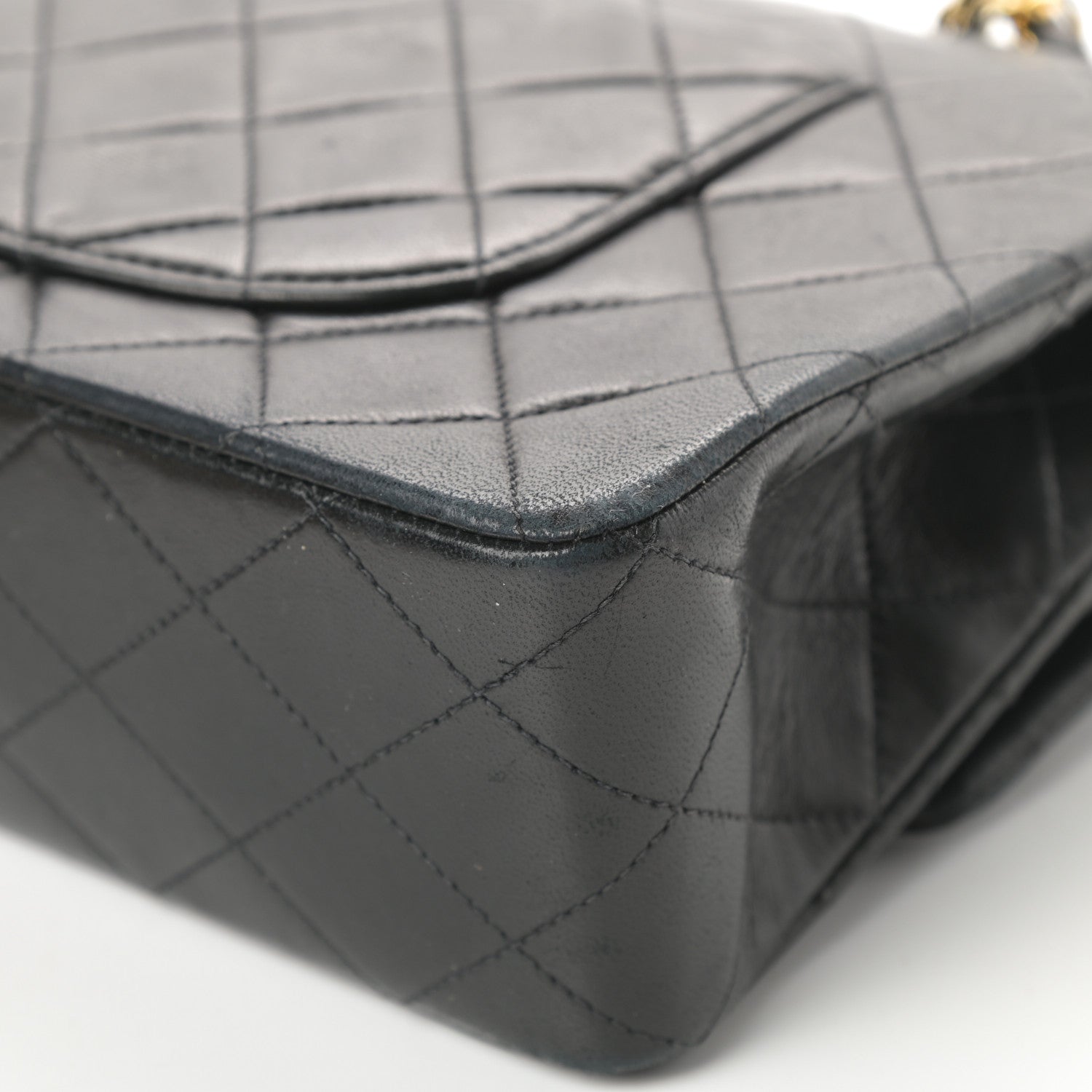 Chanel Lambskin Quilted Medium Double Flap Black 11 of 20