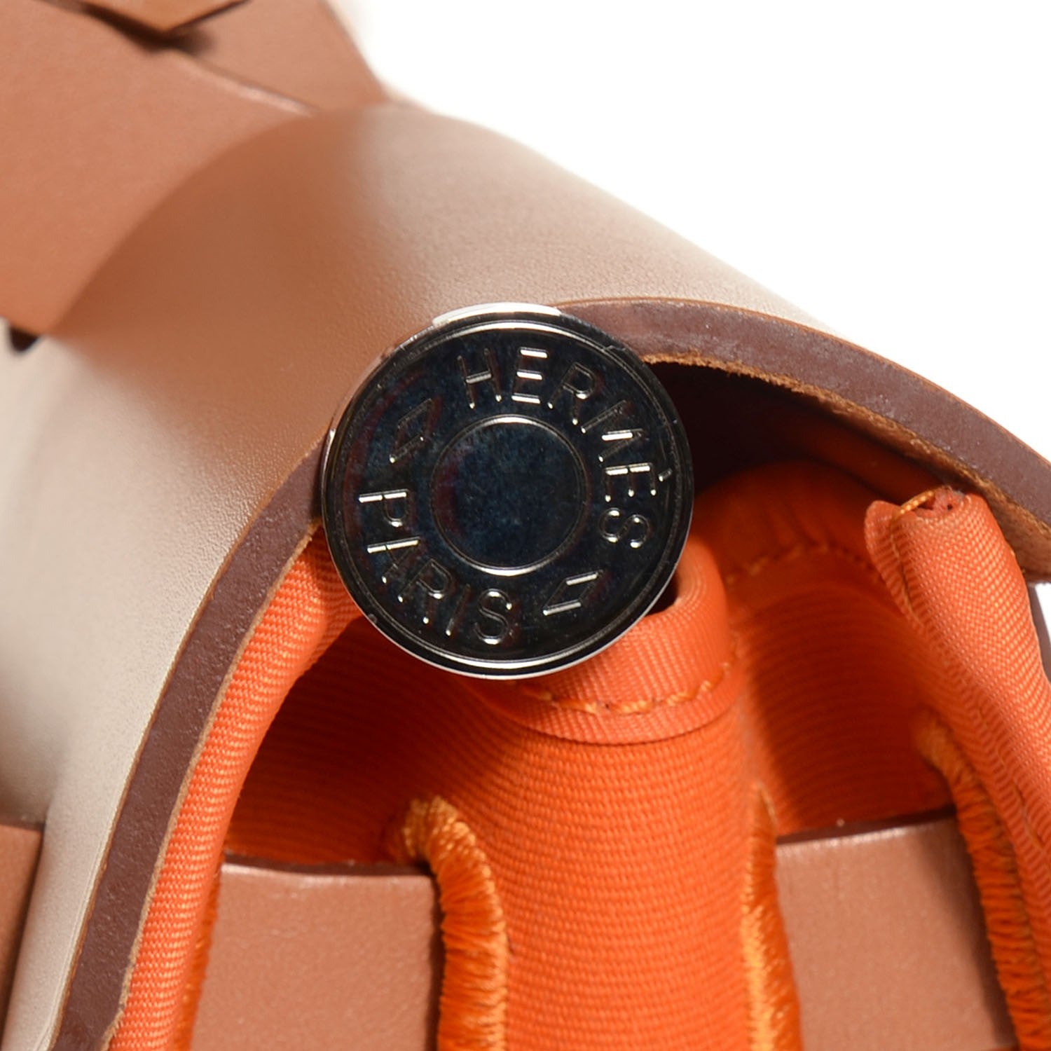 Hermes Vache Hunter Toile Herbag Zip 31 PM Orange 13 of 15