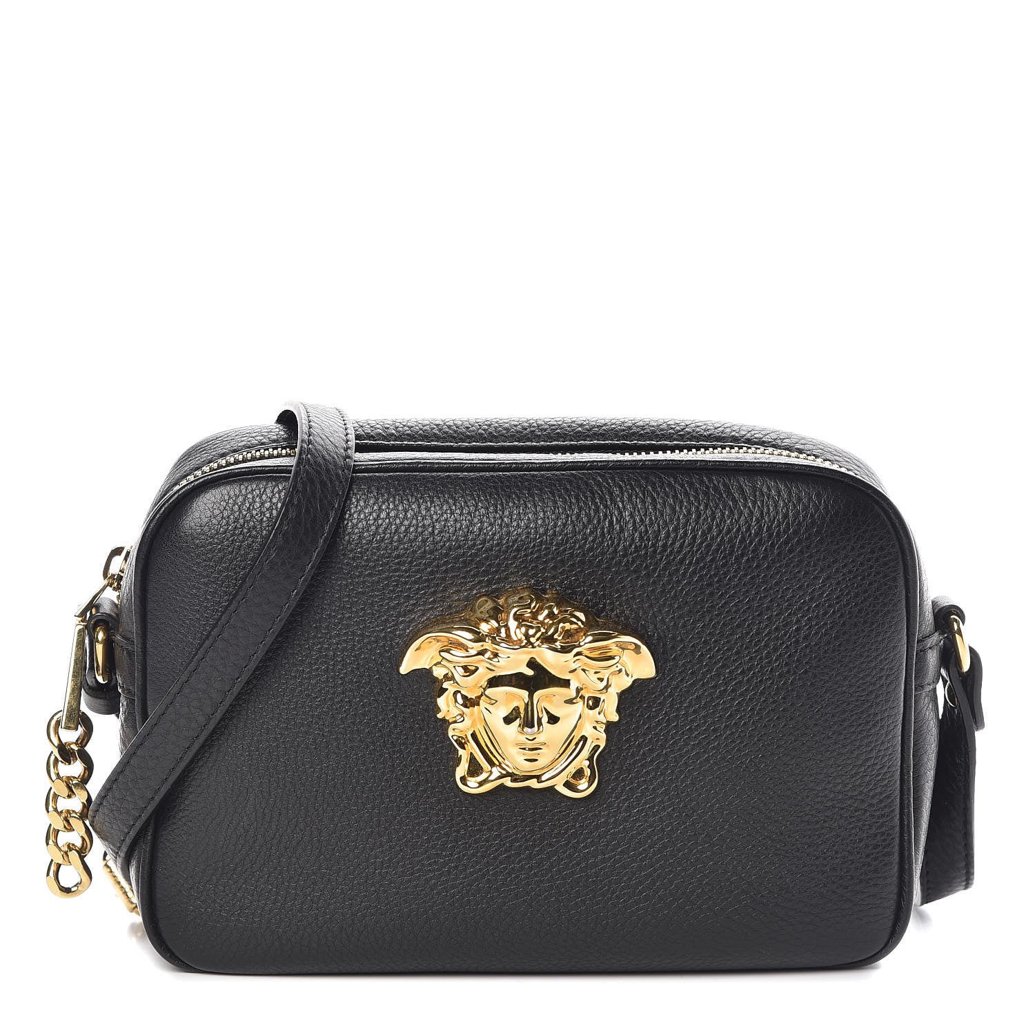 Versace Calfskin Palazzo Camera Bag Black 1 of 9