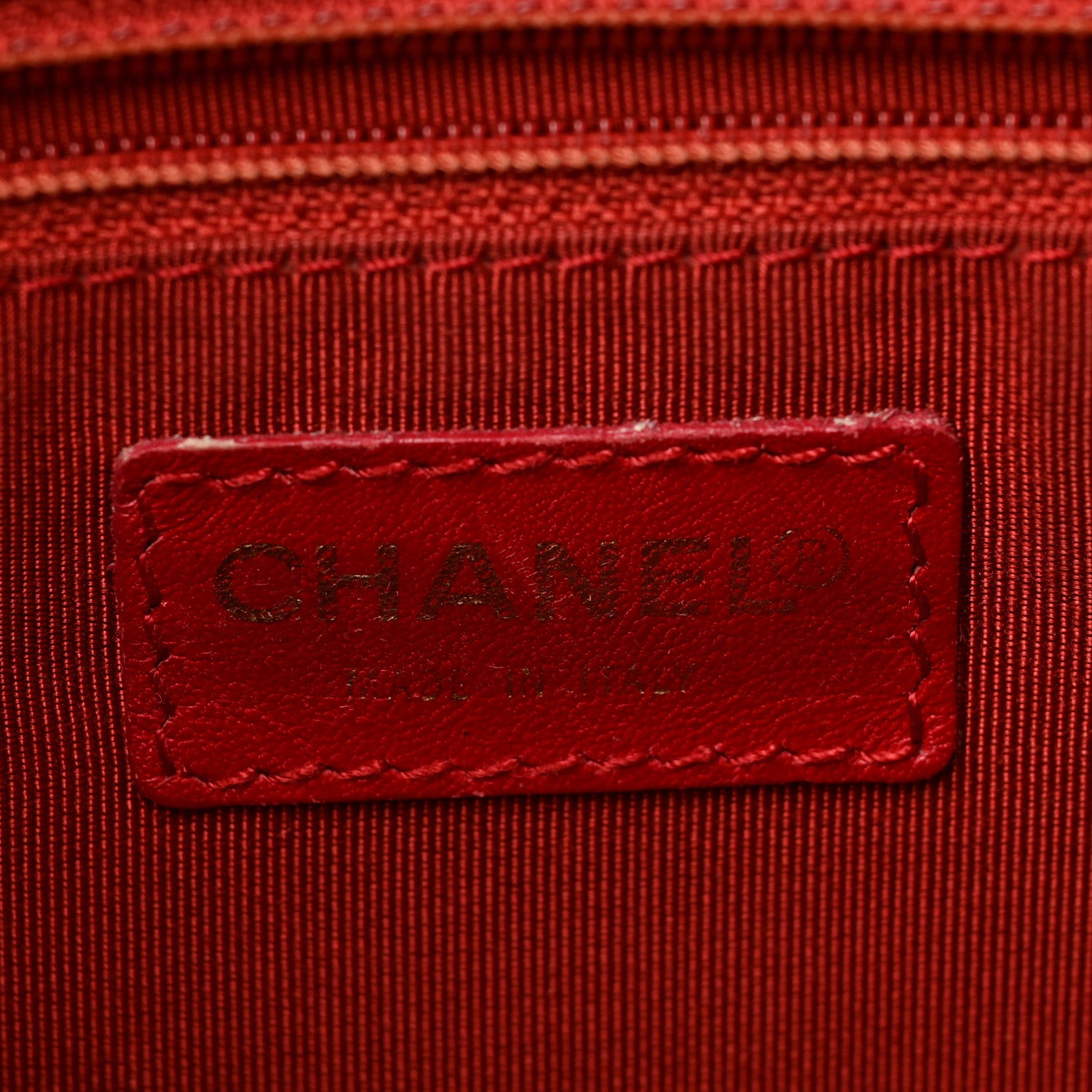 Chanel Caviar Quilted Petit Timeless Shopping Tote PTT Red 6 of 9