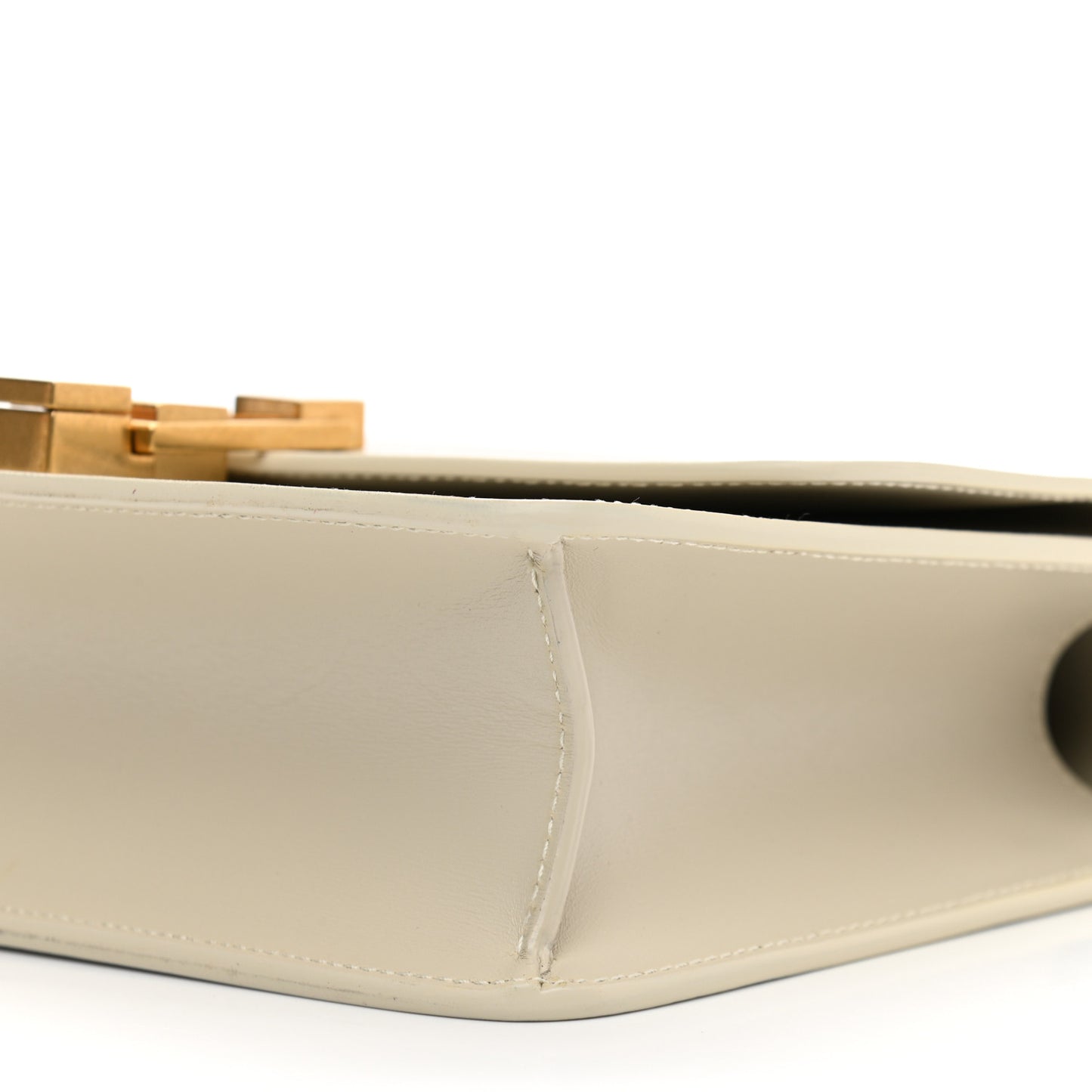 Smooth Calfskin Carre Satchel Blanc Vintage