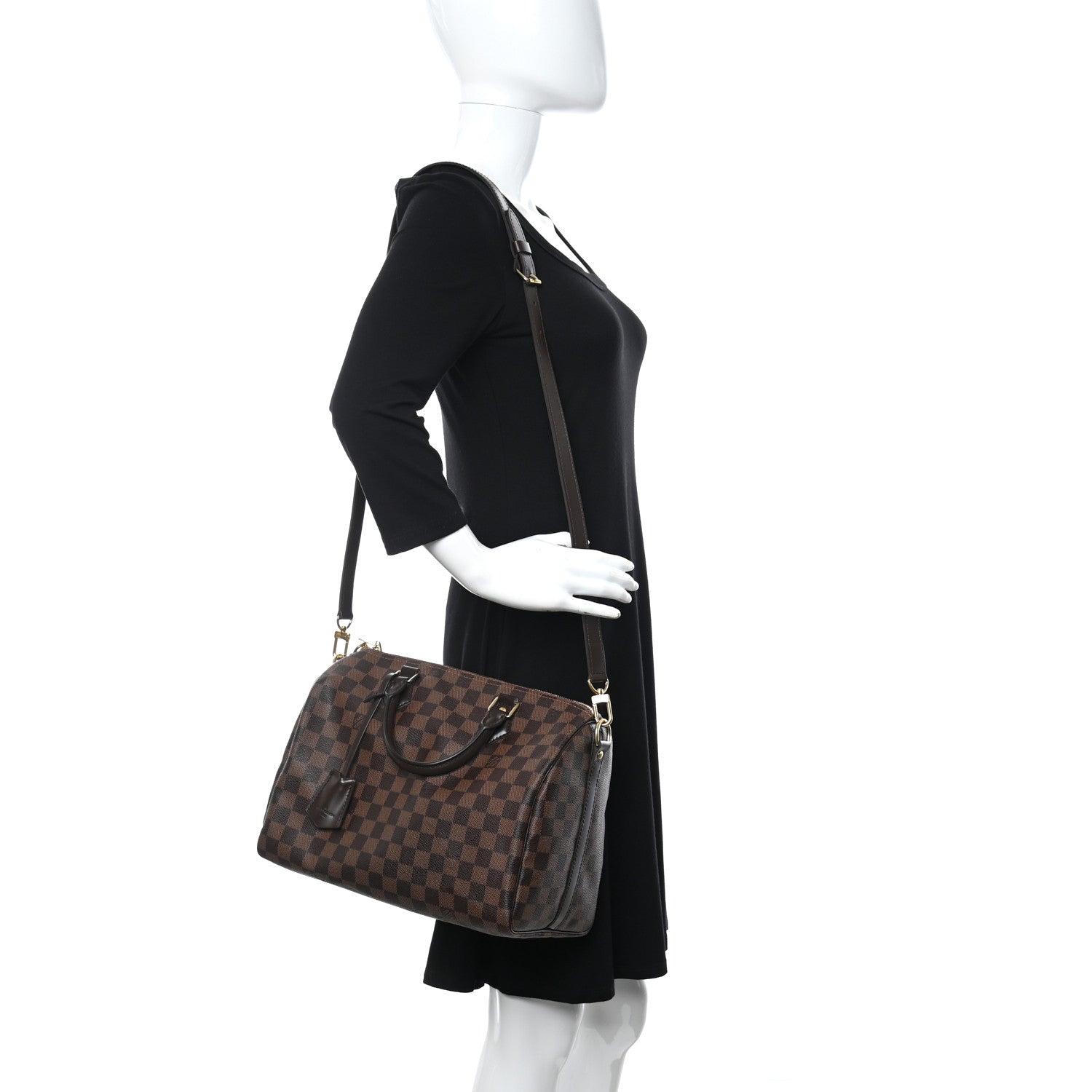 Louis Vuitton Damier Ebene Speedy Bandouliere 30 2 of 21