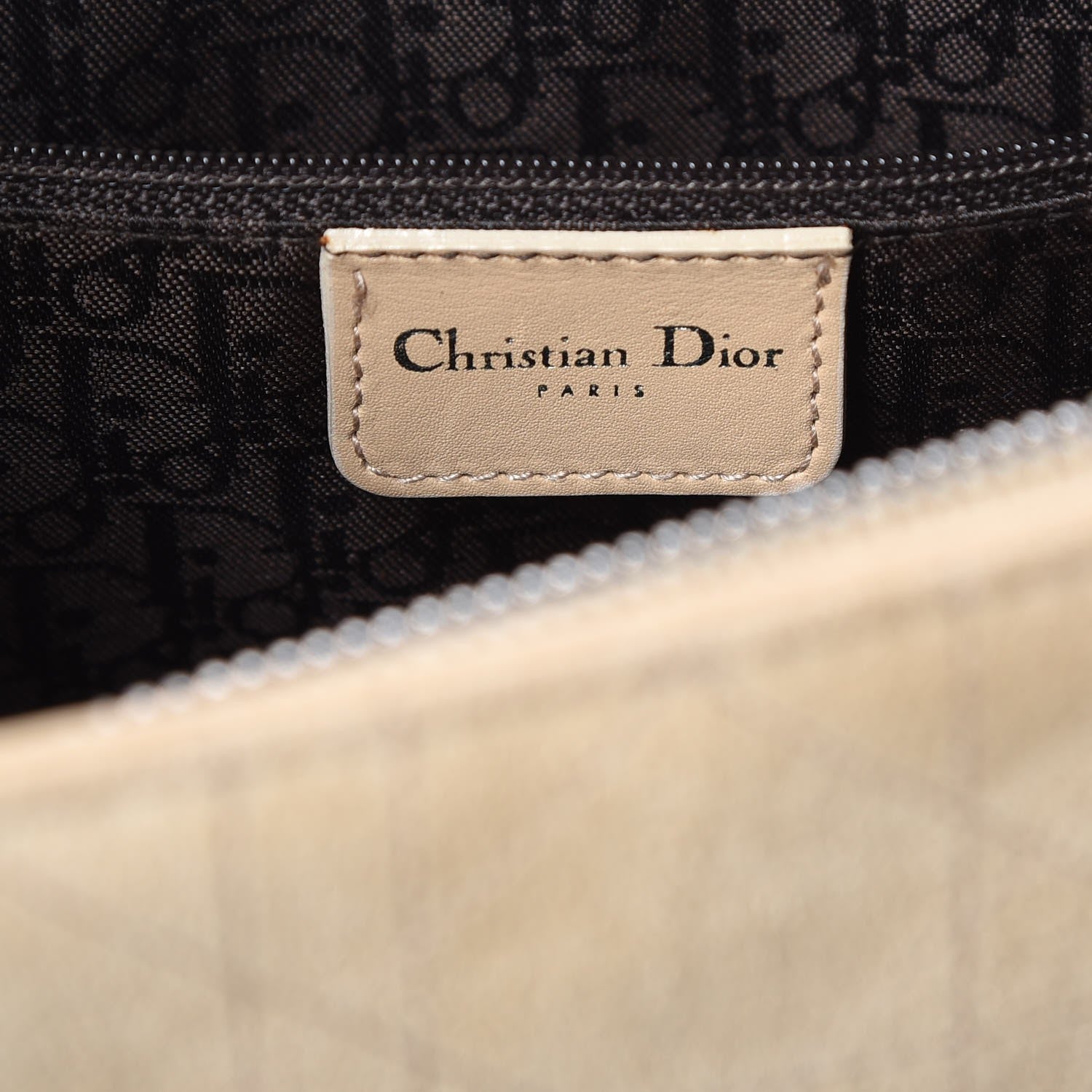 Christian Dior Suede Cannage Stitched East West Lady Dior Beige 6 of 14