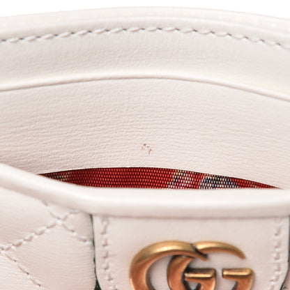 Gucci Calfskin Web Stitched Ophidia Card Holder Off White 7 of 7