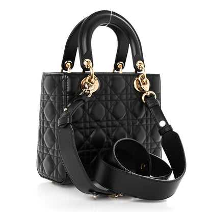 Christian Dior Lambskin Cannage Small My ABCDior Lady Dior Black 3 of 9