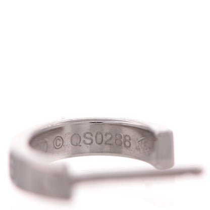 Cartier 18K White Gold Small LOVE Hoop Earrings 7 of 10