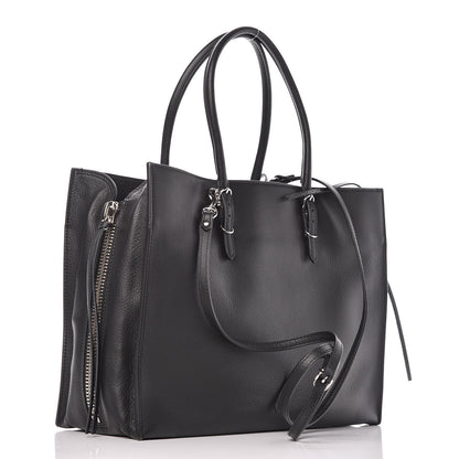Balenciaga Veau Papier B4 Zip Around Tote Black 3 of 9
