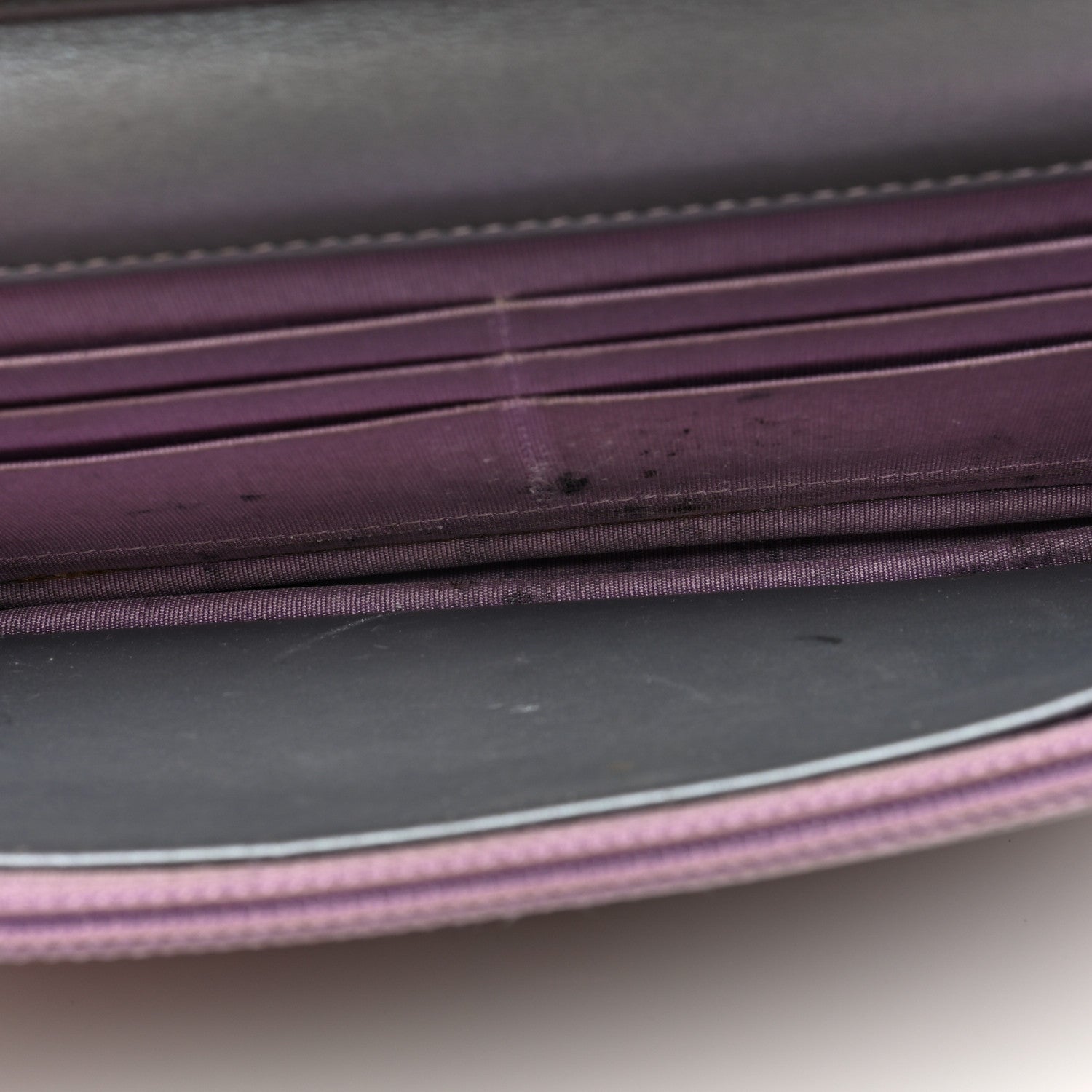 Chanel Iridescent Lambskin Quilted Reissue Wallet On Chain WOC Light Purple 5 of 10