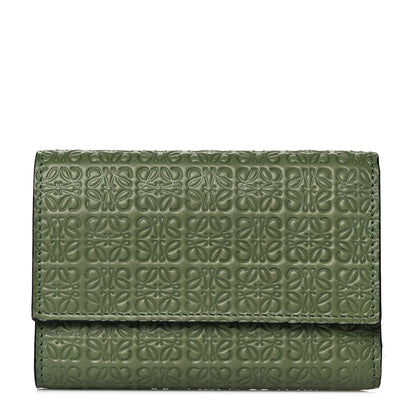 Loewe Calfskin Embossed Small Wallet Avocado 1 of 9