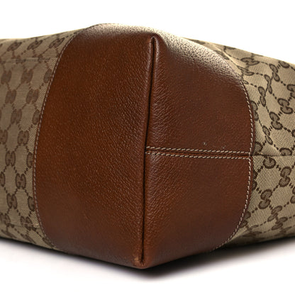 Gucci Monogram Large Bree Foldover Tote Beige Tabacco 10 of 15
