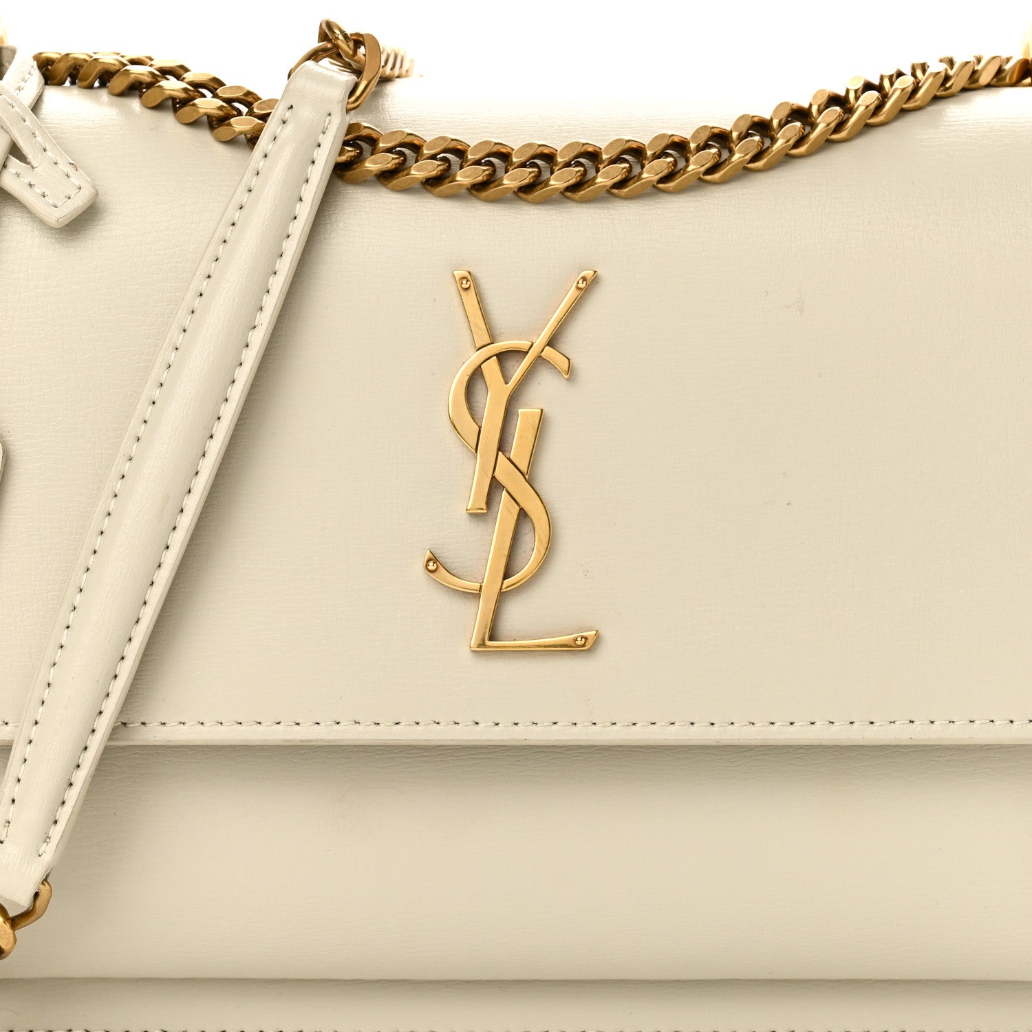 Saint Laurent Calfskin Medium Monogram Sunset Crema Soft 6 of 8