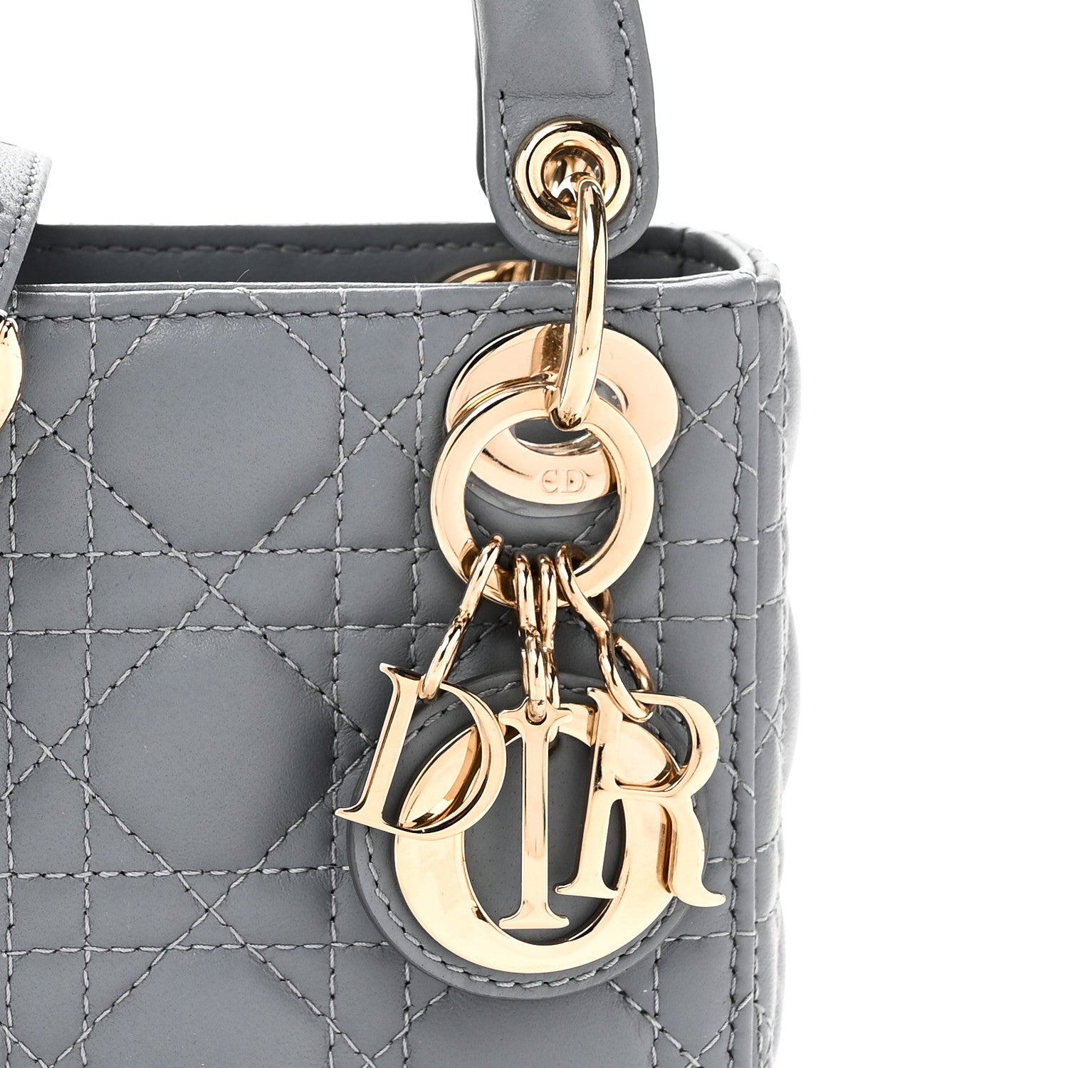 Christian Dior Lambskin Cannage Micro Lady Dior Cloud Blue 1921902