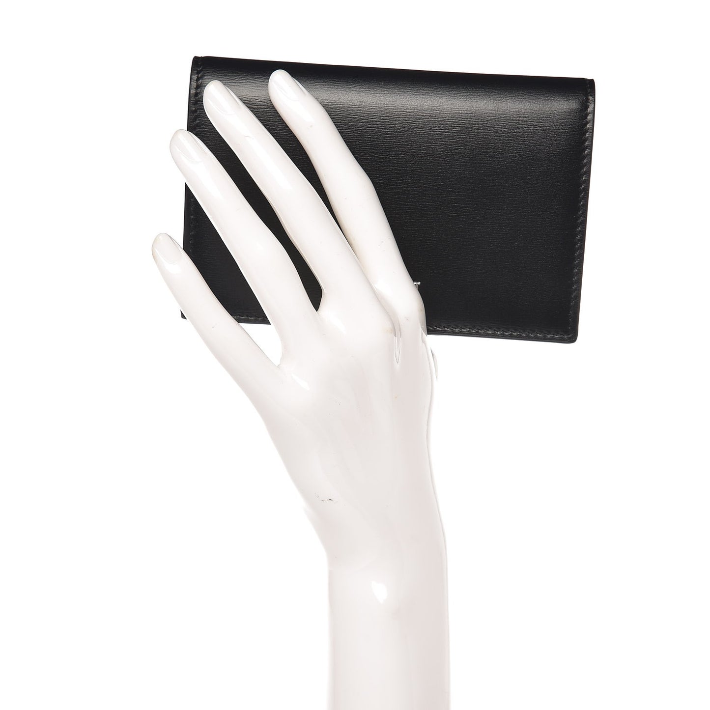 Calfskin Fragments Flap Wallet Black