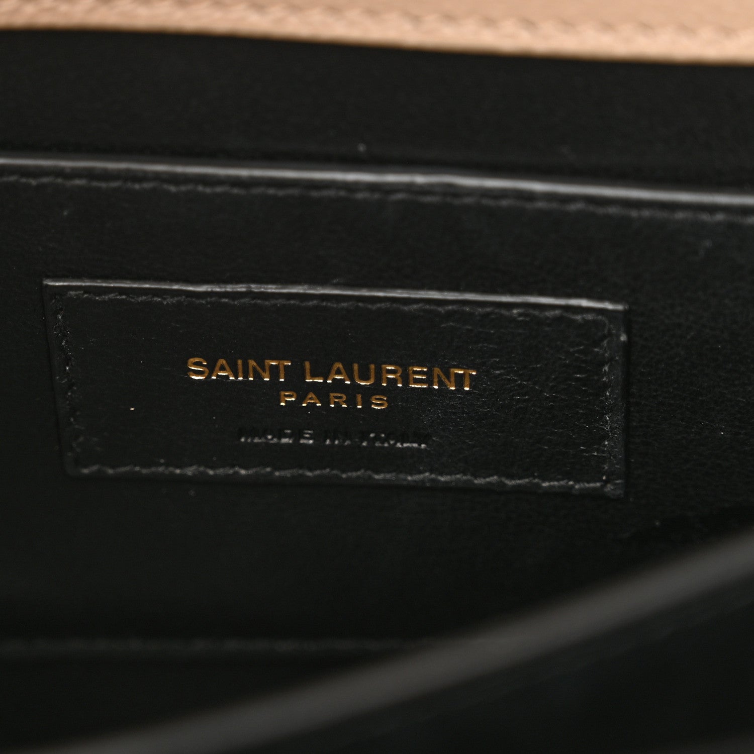 Saint Laurent Grain de Poudre Mini Classic Monogram Cassandra Top Handle Beige 6 of 13