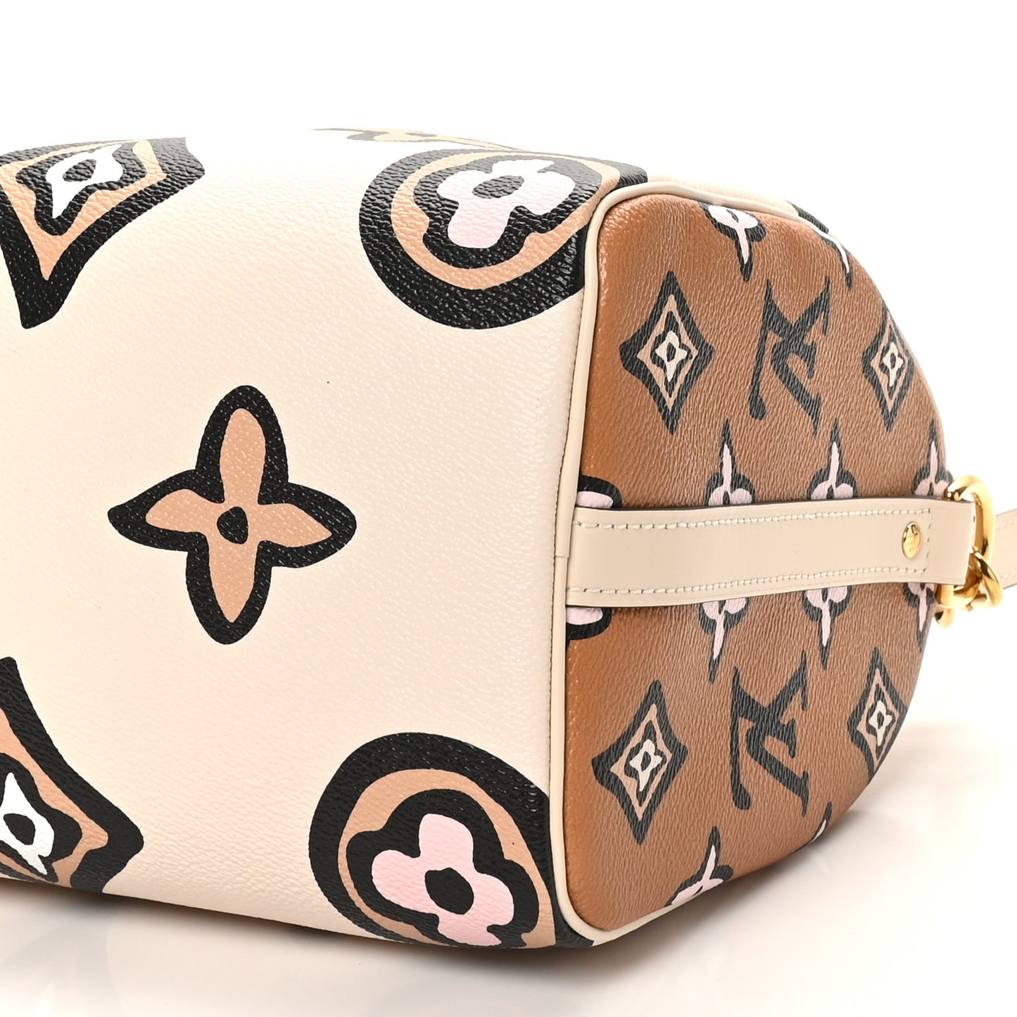 Monogram Giant Wild At Heart Speedy Bandouliere Creme