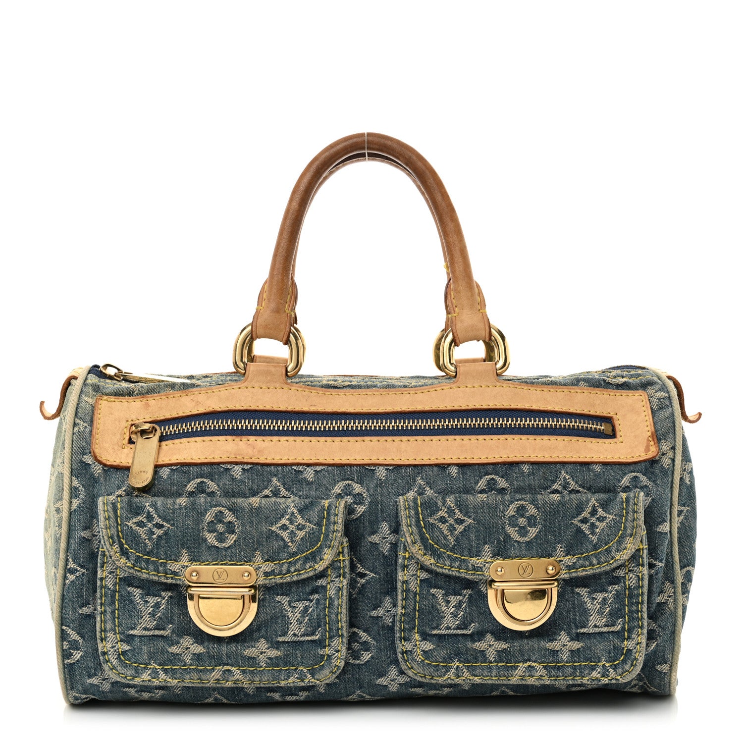 Louis Vuitton Monogram Denim Neo Speedy Blue 1 of 19