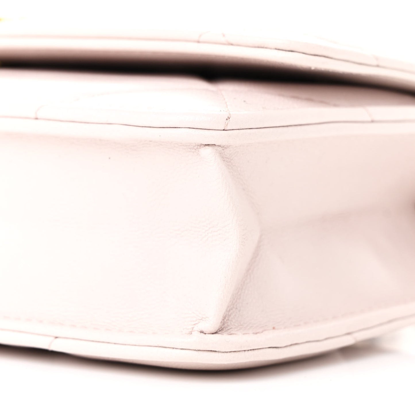 Lambskin Quilted Chanel 19 Wallet On Chain WOC Light Pink