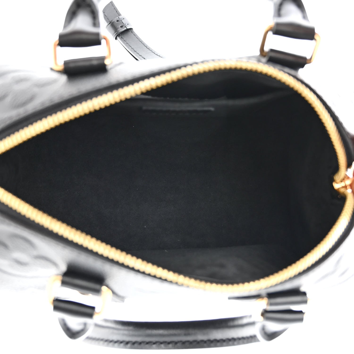 Louis Vuitton Empreinte Monogram Giant Speedy Bandouliere 20 Black 5 of 10