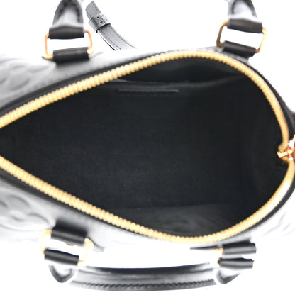 Louis Vuitton Empreinte Monogram Giant Speedy Bandouliere 20 Black 5 of 10