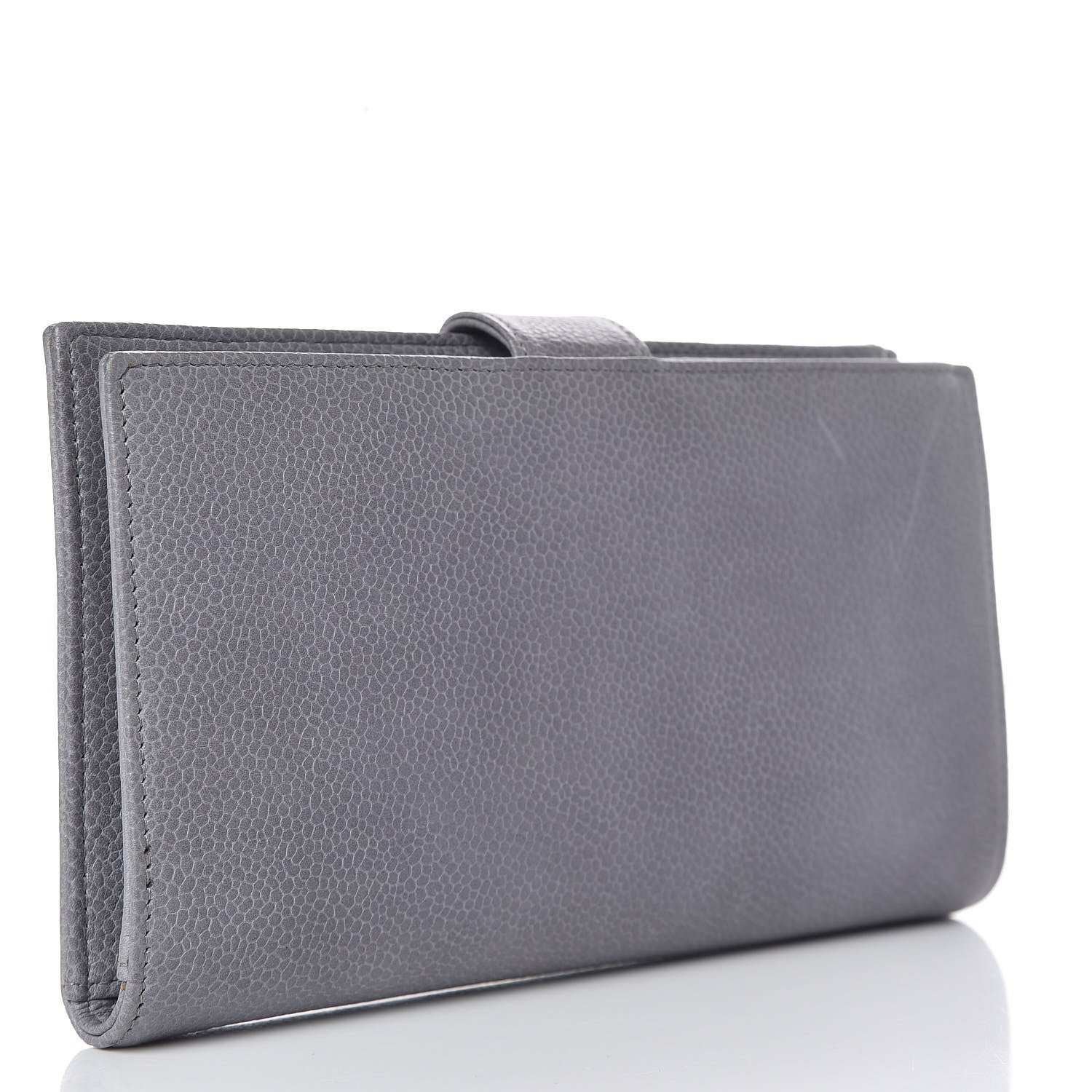 Chanel Caviar Timeless CC French Wallet Grey 3 of 13
