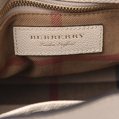 Burberry Soft Grain Calfskin Small Buckle Tote Limestone 6 of 11