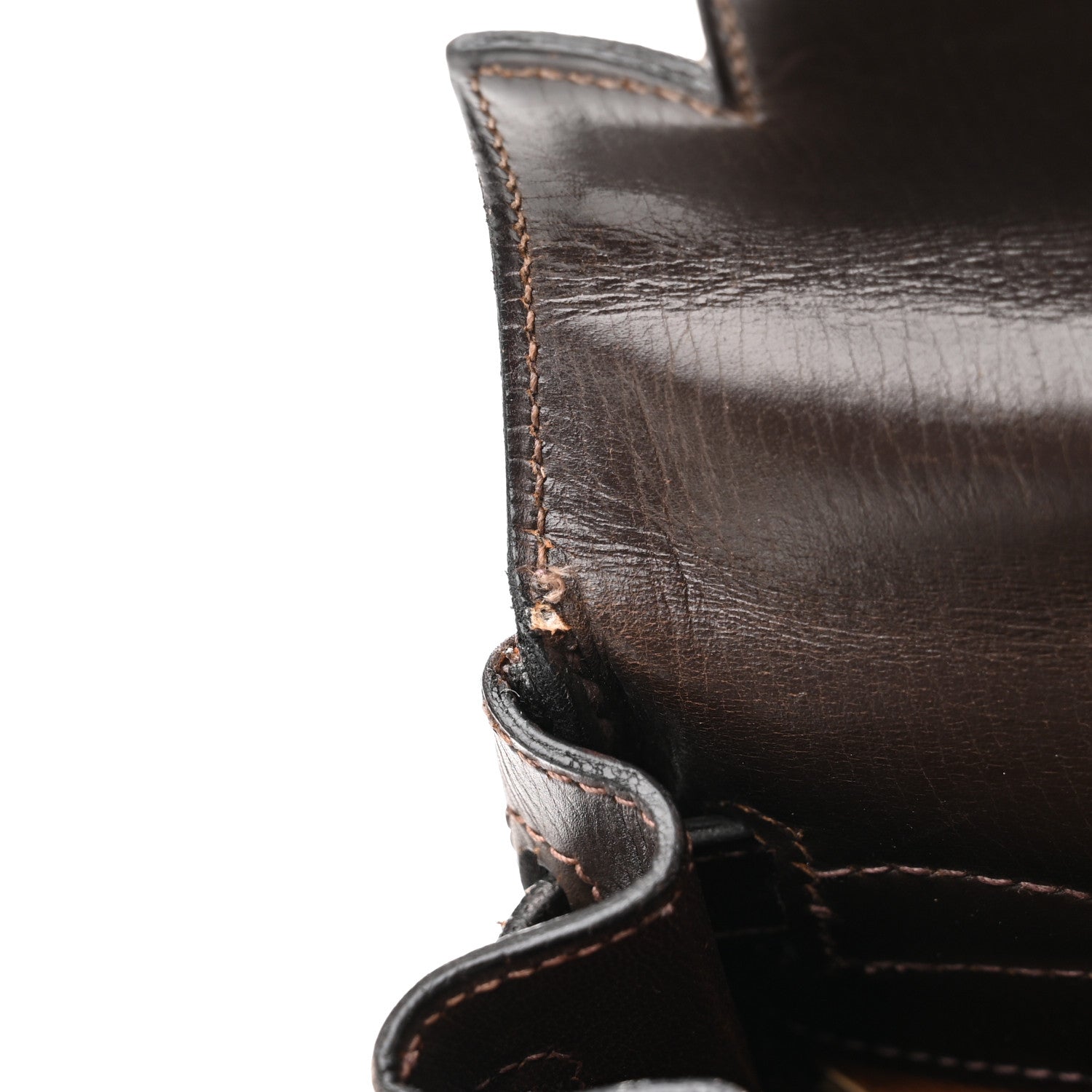 Hermes Box Kelly Retourne 28 Chocolate 13 of 21