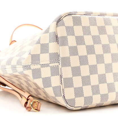 Louis Vuitton Damier Azur Neo Neverfull MM Rose Ballerine 9 of 10