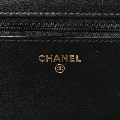 Chanel Caviar Quilted Boy Wallet On Chain WOC Black 6 of 9