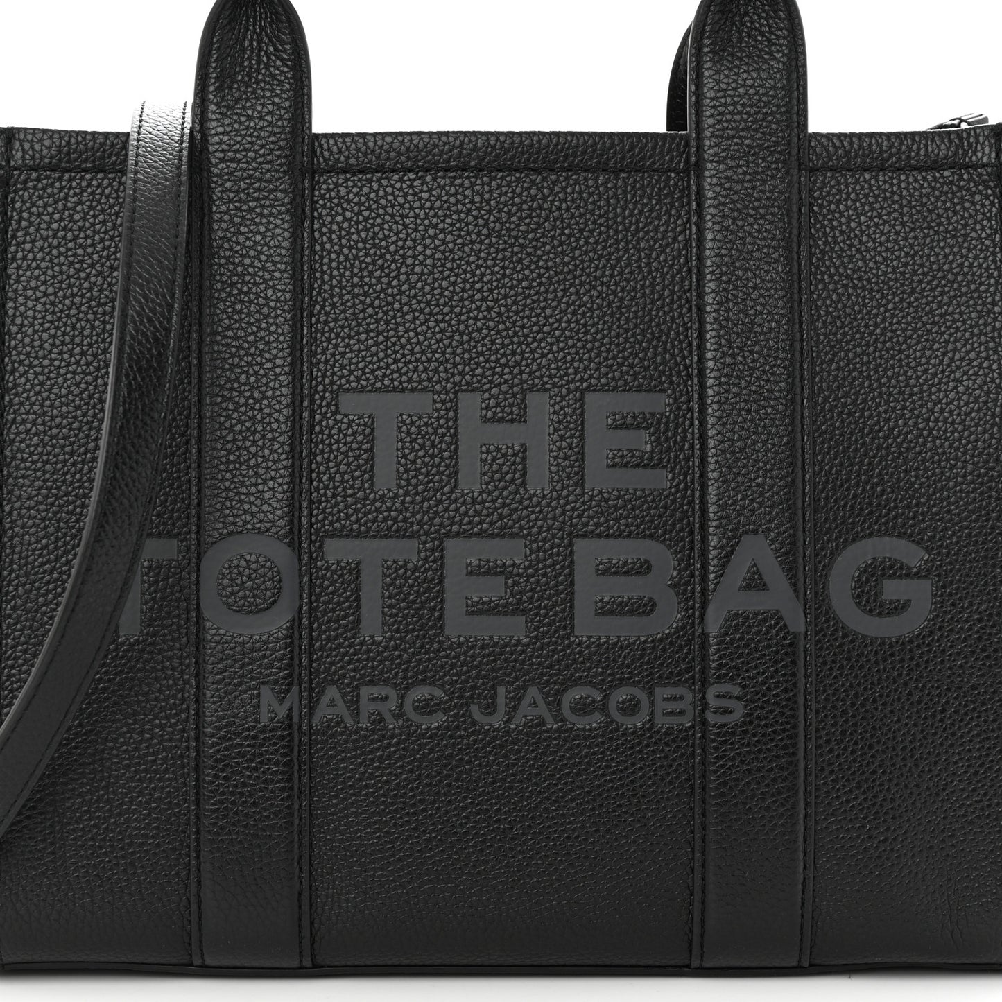 Grained Calfskin Medium The Tote Bag Black