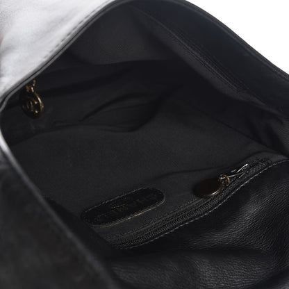 Chanel Lambskin CC Shoulder Flap Bag Black 5 of 9