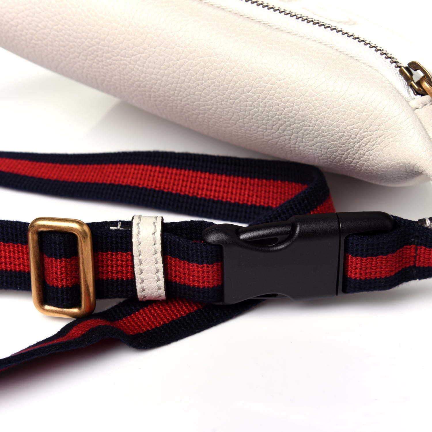 Gucci Grained Calfskin Small Logo Belt Bag White 11 of 11