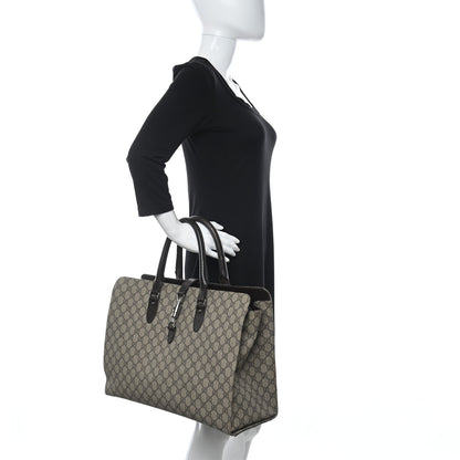 Gucci GG Plus Monogram Piston Lock Tote Dark Brown 2 of 14