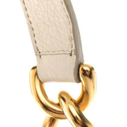 Prada Cervo Pleats Small Shoulder Bag Talco 11 of 11