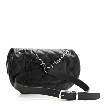 Chanel Calfskin Quilted CC Uniform Flap Belt Bag Black 2 of 10